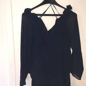 Mother of bride/groom Elegant navy 3/4sleeve dress